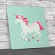 Unicorn Square Canvas Print Large Picture Wall Art